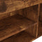 vidaXL - Schoenenbank - met - kussen - 80x30x47 - cm - bewerkt - hout - gerookt - eiken