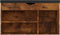 vidaXL - Schoenenbank - met - kussen - 80x30x47 - cm - bewerkt - hout - gerookt - eiken