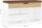 vidaXL - Schoenenbank - met - kussen - 80x30x47 - cm - hout - wit - sonoma - eiken
