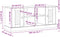 vidaXL - Schoenenbank - VIGO - 106x35x40 - cm - massief - grenenhout - wit
