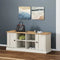 vidaXL - Schoenenbank - VIGO - 106x35x40 - cm - massief - grenenhout - wit
