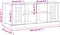 vidaXL - Schoenenbank - VIGO - 106x35x40 - cm - massief - grenenhout - wit