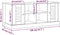vidaXL - Schoenenbank - VIGO - 106x35x45 - cm - massief - grenenhout