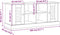 vidaXL - Schoenenbank - VIGO - 106x35x45 - cm - massief - grenenhout - grijs