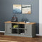 vidaXL - Schoenenbank - VIGO - 106x35x45 - cm - massief - grenenhout - grijs