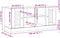 vidaXL - Schoenenbank - VIGO - 106x35x45 - cm - massief - grenenhout - grijs
