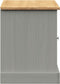 vidaXL - Schoenenbank - VIGO - 106x35x45 - cm - massief - grenenhout - grijs