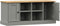vidaXL - Schoenenbank - VIGO - 106x35x45 - cm - massief - grenenhout - grijs