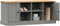 vidaXL - Schoenenbank - VIGO - 106x35x45 - cm - massief - grenenhout - grijs