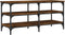 vidaXL - Schoenenbankje - 100x38,5x49 - cm - bewerkt - hout - gerookt - eikenkleurig