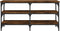 vidaXL - Schoenenbankje - 100x38,5x49 - cm - bewerkt - hout - gerookt - eikenkleurig