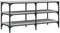 vidaXL - Schoenenbankje - 100x38,5x49 - cm - bewerkt - hout - grijs - sonoma