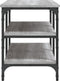 vidaXL - Schoenenbankje - 100x38,5x49 - cm - bewerkt - hout - grijs - sonoma