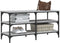 vidaXL - Schoenenbankje - 100x38,5x49 - cm - bewerkt - hout - grijs - sonoma