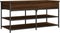 vidaXL - Schoenenbankje - 100x42,5x50 - cm - bewerkt - hout - bruin - eikenkleur