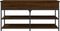 vidaXL - Schoenenbankje - 100x42,5x50 - cm - bewerkt - hout - bruin - eikenkleur
