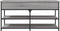 vidaXL - Schoenenbankje - 100x42,5x50 - cm - bewerkt - hout - grijs - sonoma - eiken