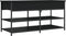 vidaXL - Schoenenbankje - 100x42,5x50 - cm - bewerkt - hout - zwart
