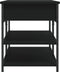 vidaXL - Schoenenbankje - 100x42,5x50 - cm - bewerkt - hout - zwart