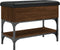 vidaXL - Schoenenbankje - 62x32x45 - cm - bewerkt - hout - bruin - eikenkleur
