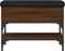 vidaXL - Schoenenbankje - 62x32x45 - cm - bewerkt - hout - bruin - eikenkleur