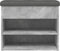 vidaXL - Schoenenbankje - 62x32x50 - cm - bewerkt - hout - betongrijs