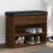 vidaXL - Schoenenbankje - 62x32x50 - cm - bewerkt - hout - bruin - eikenkleur