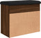 vidaXL - Schoenenbankje - 62x32x50 - cm - bewerkt - hout - bruin - eikenkleur