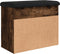 vidaXL - Schoenenbankje - 62x32x50 - cm - bewerkt - hout - gerookt - eikenkleurig