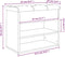 vidaXL - Schoenenbankje - 62x32x50 - cm - bewerkt - hout - grijs - sonoma