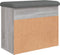 vidaXL - Schoenenbankje - 62x32x50 - cm - bewerkt - hout - grijs - sonoma