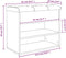vidaXL - Schoenenbankje - 62x32x50 - cm - bewerkt - hout - sonoma - eikenkleurig