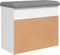 vidaXL - Schoenenbankje - 62x32x50 - cm - bewerkt - hout - wit