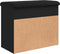 vidaXL - Schoenenbankje - 62x32x50 - cm - bewerkt - hout - zwart