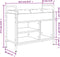 vidaXL - Schoenenbankje - 65,5x32x57,5 - cm - bewerkt - hout - zwart