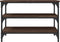vidaXL - Schoenenbankje - 70x38,5x49 - cm - bewerkt - hout - bruin - eikenkleur
