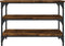 vidaXL - Schoenenbankje - 70x38,5x49 - cm - bewerkt - hout - gerookt - eikenkleurig