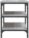 vidaXL - Schoenenbankje - 70x38,5x49 - cm - bewerkt - hout - grijs - sonoma - eiken