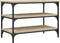 vidaXL - Schoenenbankje - 70x38,5x49 - cm - bewerkt - hout - sonoma - eikenkleurig