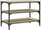 vidaXL - Schoenenbankje - 70x38,5x49 - cm - bewerkt - hout - sonoma - eikenkleurig