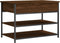 vidaXL - Schoenenbankje - 70x42,5x50 - cm - bewerkt - hout - bruin - eikenkleur