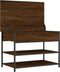 vidaXL - Schoenenbankje - 70x42,5x50 - cm - bewerkt - hout - bruin - eikenkleur