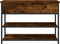 vidaXL - Schoenenbankje - 70x42,5x50 - cm - bewerkt - hout - gerookt - eikenkleurig