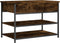 vidaXL - Schoenenbankje - 70x42,5x50 - cm - bewerkt - hout - gerookt - eikenkleurig