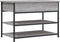 vidaXL - Schoenenbankje - 70x42,5x50 - cm - bewerkt - hout - grijs - sonoma - eiken