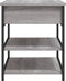 vidaXL - Schoenenbankje - 70x42,5x50 - cm - bewerkt - hout - grijs - sonoma - eiken