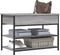 vidaXL - Schoenenbankje - 70x42,5x50 - cm - bewerkt - hout - grijs - sonoma - eiken
