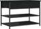 vidaXL - Schoenenbankje - 70x42,5x50 - cm - bewerkt - hout - zwart