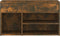 vidaXL - Schoenenbankje - 80x30x45 - cm - bewerkt - hout - gerookt - eikenkleurig