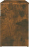 vidaXL - Schoenenbankje - 80x30x45 - cm - bewerkt - hout - gerookt - eikenkleurig